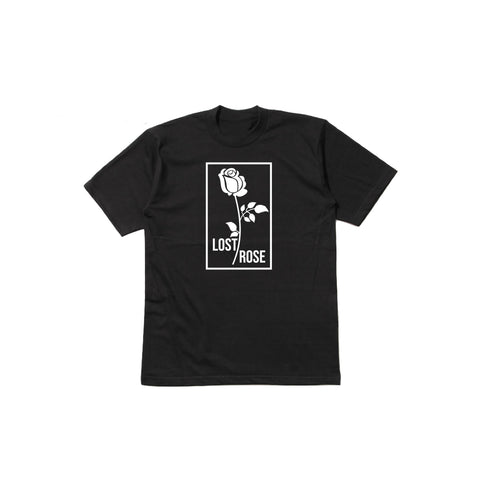 LOST ROSE TEE BLACK