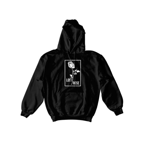 LOST ROSE HOODIE BLACK