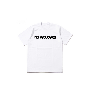 NO APOLOGIES TEE WHITE